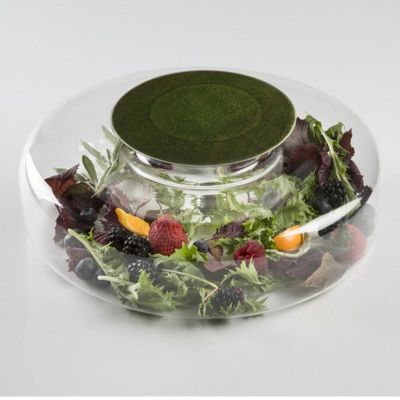 100% Chef Advance Cam Sunum Tabağı, 17 cm, Yeşil, 3 Adet - 2