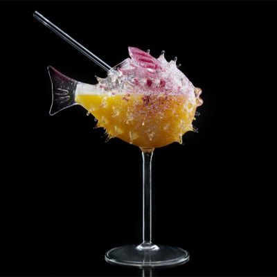 100% Chef Balon Balığı Cam Kupa, 250 ml - 3