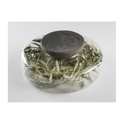 100% Chef Black Moon Advance Mermer Sunum Tabağı, 17cm, Siyah - 2