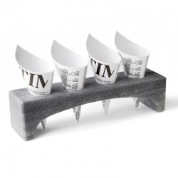 100% Chef Bridge Mermer Sunum Tabağı, 25x6.5x6 cm - 2