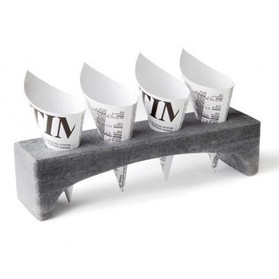 100% Chef Bridge Mermer Sunum Tabağı, 25x6.5x6 cm - 100% Chef