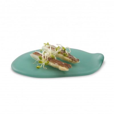 100% Chef Cadaques Cam Tabak, 22 cm, 2 Adet, Yeşil - 3