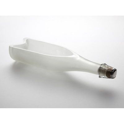 100% Chef Cava Derin Cam Sunum Tabağı, 500 ml, 6 Adet, Beyaz - 100% Chef