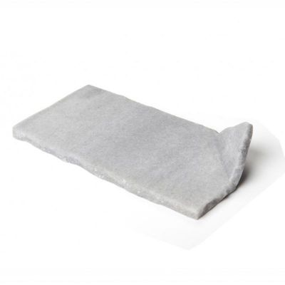 100% Chef Double Corner Plate Mermer Sunum Tabağı, 8x16 cm, 2 Adet - 1