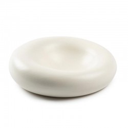 100% Chef Dune Porselen Sunum Tabağı, 23x7 cm, Beyaz - Thumbnail