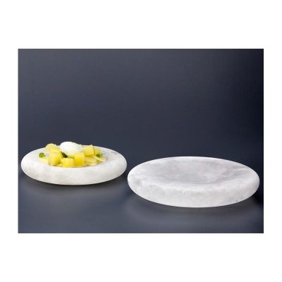 100% Chef Ice Age Cam Sunum Tabağı, 16 cm - 2