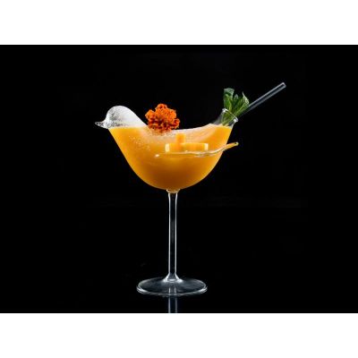 100% Chef Kanatlı Kuş Cam Kokteyl Bardağı, 200 ml - 100% Chef