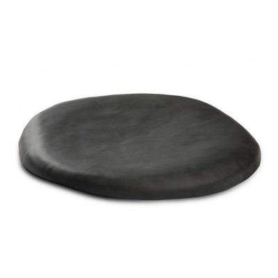 100% Chef Lava Opal Cam Sunum Tabağı, 17 cm, Siyah - 1