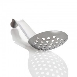 100% Chef Lotus Delikli Hayvar Kaşığı, Çelik, 16 cm, 10 Adet - 2