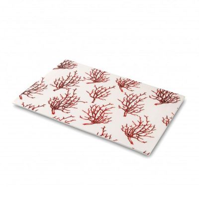 100% Chef Mercan Baskılı Porselen Sunum Tabağı, 30x21 cm - 1