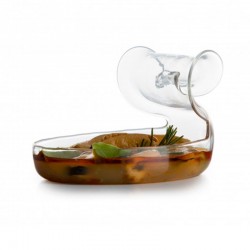 100% Chef Oval Cam Sunum Kasesi, 150 ml - Thumbnail