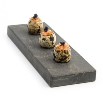 100% Chef Petifour Mermer Sunum Tabağı, 20x7 cm - 2