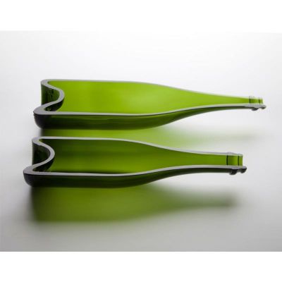 100% Chef Şampanya Şişesi Cam Sunum Tabağı, 130 ml, 6 Adet - 100% Chef