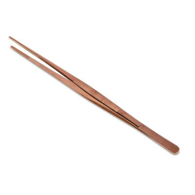 100% Chef Titanyum Dekor Şef Cımbızı, 30 cm, Bakır - 1