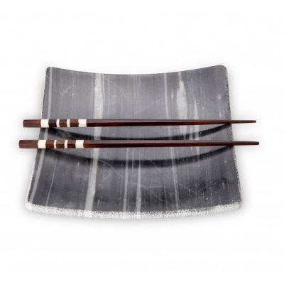 100% Chef Tokio Mermer Sunum Tabağı, 21x21 cm - 1