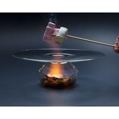 100% Chef Vulcano Cam Sunum Tabağı, 28x8.5 cm - 2