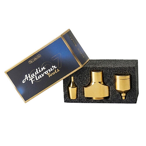 100% Chef 007 Flavour Tools Aromatik Sis ve Baloncuk Aparat Seti, Altın Sarısı - 100% Chef