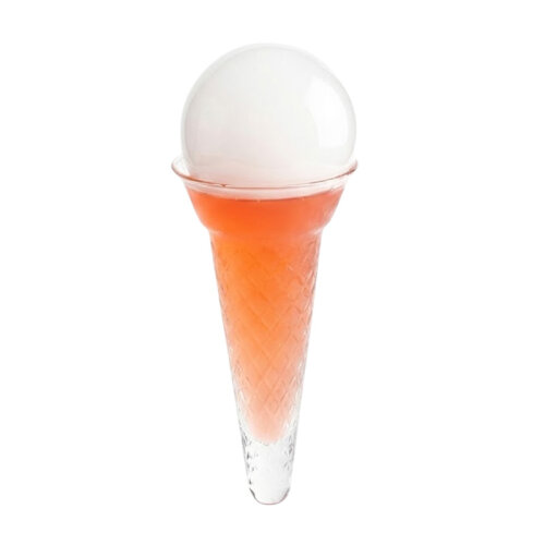 100% Chef 2'li Külah Tasarımlı Sunum Bardağı, 9x9x20 cm - 1