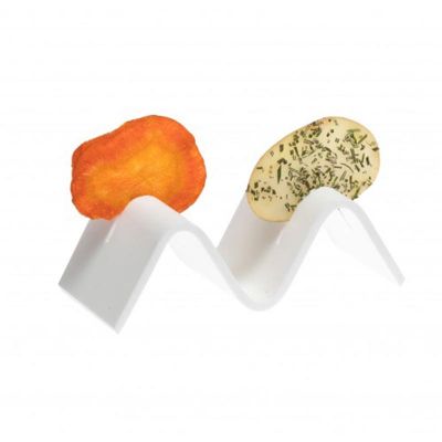 100% Chef Acrylic Crispy Holder 2-Piece Presentation Stand, 7x6x5 cm - 100% Chef