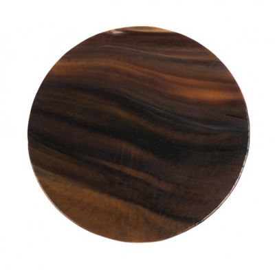 100% Chef Advance Glass Presentation Plate, 17 cm, Brown, 3 Pieces - 100% Chef