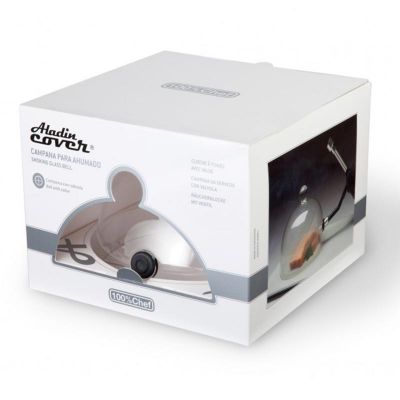 100% Chef Aladin Cover Glass Fan with Valve, 14 cm - 100% Chef