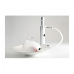 100% Chef Aladin Cover Glass Fan with Valve, 14 cm - 2