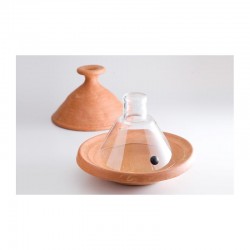 100% Chef Aladin Cover Tajina Glass Fan with Valve, 18 cm, 6 Pieces - 3