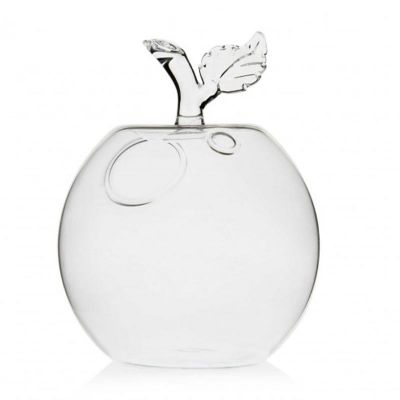 100% Chef Apple Glass Cup with Wooden Body, 250 ml - 100% Chef