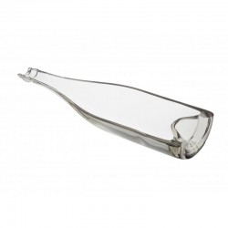 100% Chef Crystal Champagne Bottle Glass Presentation Plate, 250 ml, 6 Pieces - 1