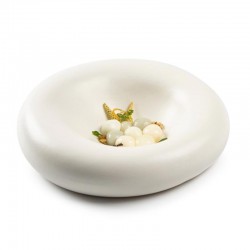 100% Chef Dune Porcelain Presentation Plate, 23x7 cm, White - 2
