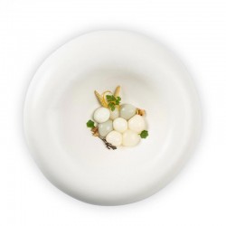 100% Chef Dune Porcelain Presentation Plate, 27x7 cm, White - 2