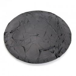 100% Chef Fused Glass Presentation Plate, 27 cm, Black - 1