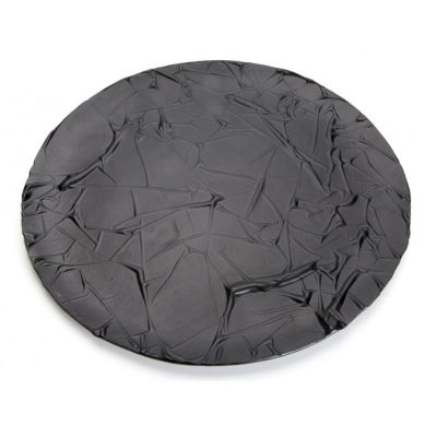 100% Chef Fused Glass Presentation Plate, 27 cm, Black - 100% Chef