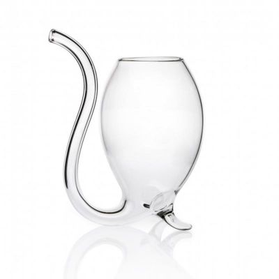 100% Chef Glass Cat Glass with Straw, 170 ml - 100% Chef