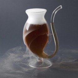 100% Chef Glass Cat Glass with Straw, 200 ml - 100% Chef (1)