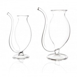 100% Chef Glass Cat Glass with Straw, 350 ml - 100% Chef