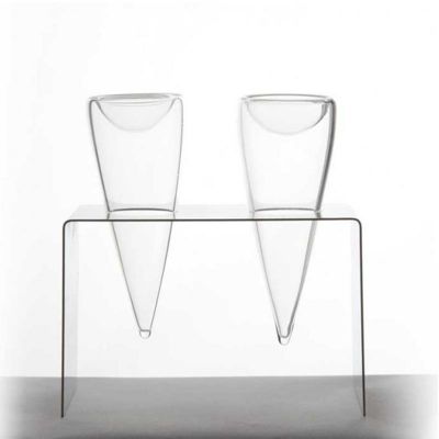 100% Chef Glass Ice Cream Cone Stand, 4x10 cm, 4 Pieces - 100% Chef