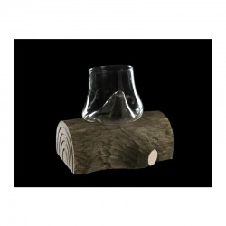 100% Chef Glass Liquor Glass with Wooden Body, 400 ml - 100% Chef (1)