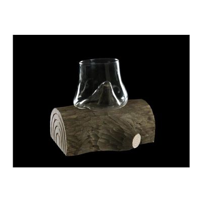 100% Chef Glass Liquor Glass with Wooden Body, 400 ml - 100% Chef