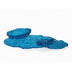 100% Chef Glass Presentation Plate, 17 cm, Blue, 2 Pieces - 100% Chef (1)