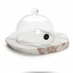 100% Chef Iceberg Marble Presentation Plate, 23x20 cm - 100% Chef