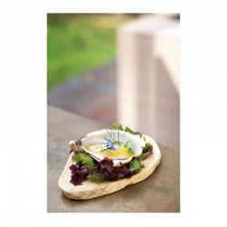 100% Chef Imperator Stone Presentation Plate, 20x10 cm, Yellow - 100% Chef (1)