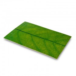 100% Chef Leaf Printed Porcelain Presentation Plate, 30x21 cm - 1