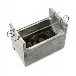 100% Chef Marble BBQ Grill, Charcoal, 20x13x15 cm - 100% Chef (1)