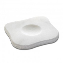 100% Chef Moon Marble Presentation Plate, 16x16 cm - 1