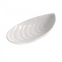100% Chef Mussel Porcelain Presentation Plate, 6 Pieces - 100% Chef