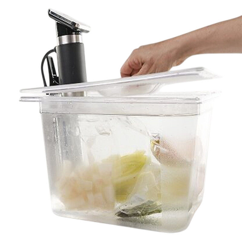 100% Chef Noonie GN 1/2 Kapaklı Polikarbonat Sous Vide Küveti, 15 L - 100% Chef