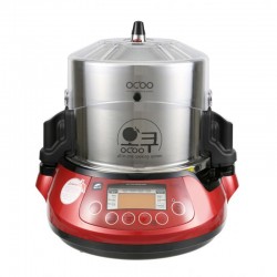 100% Chef Ocoo Pro Automatic Double Pressure Cooker, 3.5 L, Red - 100% Chef