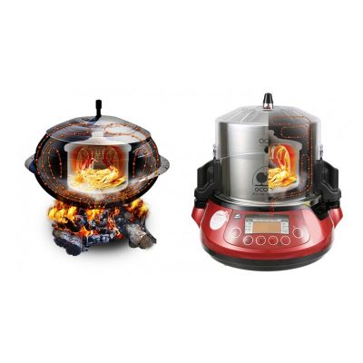 100% Chef Ocoo Pro Automatic Double Pressure Cooker, 3.5 L, Red - 100% Chef