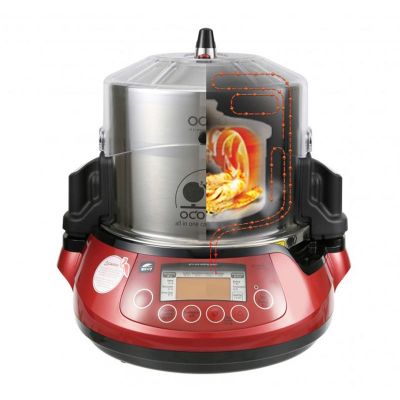 100% Chef Ocoo Pro Automatic Double Pressure Cooker, 3.5 L, Red - 100% Chef